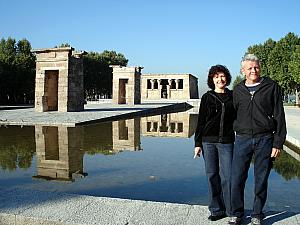 Mom and Dad at the Temple of Debod