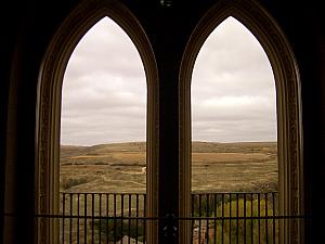 Inside Alcazar, looking out onto the countryside