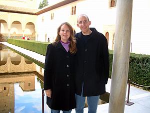 Alhambra - inside the Nazries palace - the famous Serallo patio.