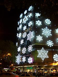 El Corte Ingls lit up for Christmas