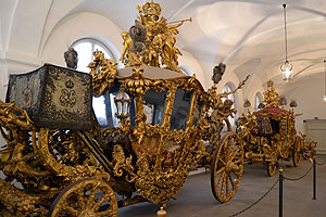 Nymphenburg's carriage and sleigh museum - amazing ornate royal carriage