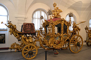 Nymphenburg's carriage and sleigh museum - amazing ornate royal carriage