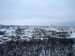 Looking out to Vilnius's suburbs (I think!)