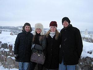 Mario, Milda, Kelly and Jay (and Milda's AWESOME hat :))
