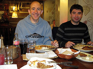 Dinner at a traditional Lithuanian restaurant. So so good, and prices that could not be beat! Lots of meat and bread and potato pancakes.