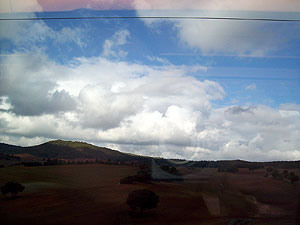 On the high speed Ave train to Cuenca, Spain - a 51 minute ride.
