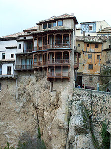 Cuenca's most famous hanging house. It is now an abstract art museum.