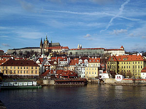 A view of the castle and cathedral from Charle's Bridge