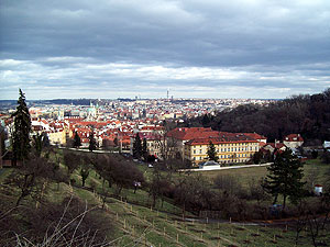 a view of Prague from Strahov Monastery