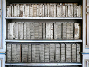 books at the library at Strahov Monastery