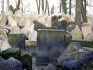 Old Jewish Cemetery: used from 1439 to 17 87. There are 12 layers of tombs because the city would not give the Jews more room to bury their dead. It has been estimated that there are approximately 12,000 tombstones presently visible, and there may be as many as 100,000 burials in all. 