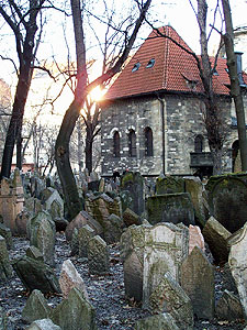 Old Jewish Cemetery: used from 1439 to 17 87. There are 12 layers of tombs because the city would not give the Jews more room to bury their dead. It has been estimated that there are approximately 12,000 tombstones presently visible, and there may be as many as 100,000 burials in all. 