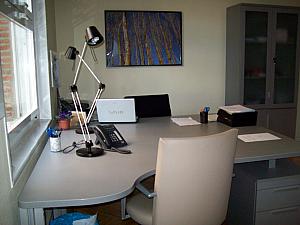 Kelly's desk at CATO Madrid