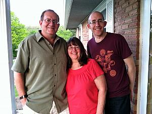 Jay with his mom and dad