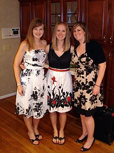 Kelly's 10 Year Lakota West High School class reunion - Kelly, Jenny and Erin.