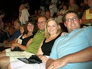 Waiting for the show to begin at the Grand Old Opry 