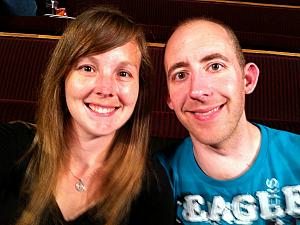 Waiting for the show to begin at the Grand Old Opry 