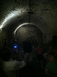 Cincinnati Underground Tour: this is a tunnel complex underneath an 1800s-era brewery. This is where they stored their barrels of beer to ferment.