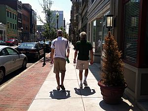 Jay and Dad Klocke at Cincinnati Over the Rhine Tour