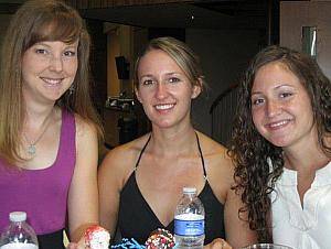 Kelly, Jen, and Dee at Allison's bachelorette party