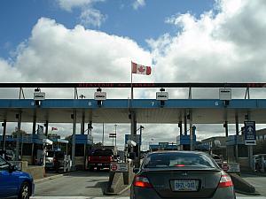 Crossing the border from Port Huron, Michigan to Point Edward in Ontario, Canada! My first time in Canada (not Kelly's).