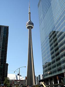 Toronto's CN Tower - when it was built - the tallest tower in the world, now just one of the tallest.
