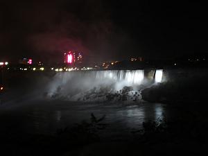 After a Saturday night, Sunday, Monday and Tuesday in Toronto, we drove to Niagara Falls Tuesday night -- here's our first view of the falls!