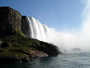 Viewing the falls from the Maid of the Mist ferry boat