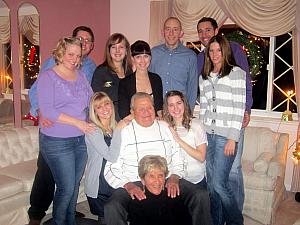 All the grandchildren with Nana and Papa.