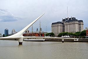 Buenos Aires - Puerto Madryn district - cool-looking walking bridge.