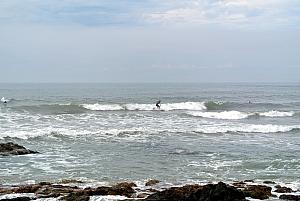 Punta del Esta - surfing in the Atlantic Ocean!