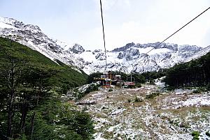 Ushuaia - riding on the ski lift