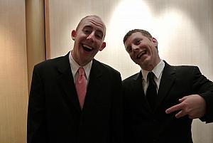 Formal night number two. Jay and Kevin goofing off.