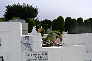 Punta Arenas, Chile - another cemetery filled with mausoleums - and another Croatia siting!