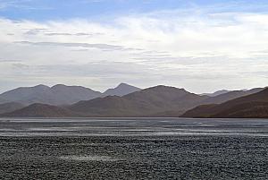 Sailing along the Chilean coastline