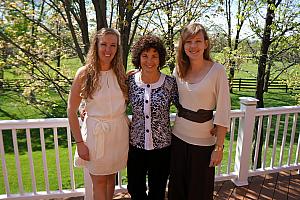 Kyleen and Mom and Kelly after the shower