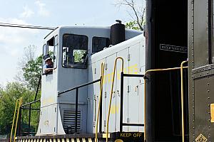 Antique train and antique train driver ;)