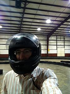 Me in my helmet.
