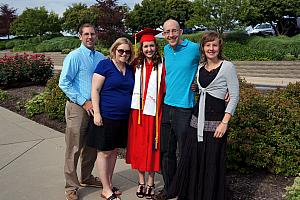 Julie's High School Graduation: Julie with her brothers and sisters