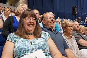 Julie's High School Graduation: enjoying the show?