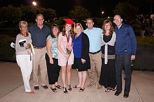 Julie's High School Graduation:  family photo. Congratulations Julie!
