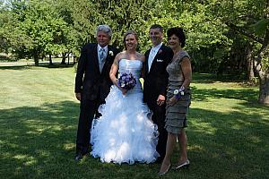 Kevin and Kyleen with Mom and Dad Klocke