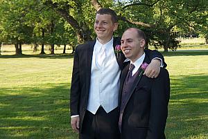 Kevin and his best man, Andrew