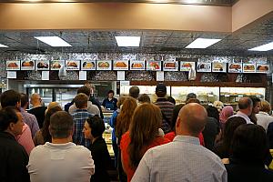 The whole bakery was filled shoulder-to-shoulder with people ordering their cannolis. Apparently this place has become super popular since Bill Clinton recommended it during his Presidency.