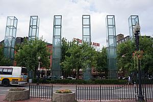 The New England Holocaust Monument (though we didn't know it until looking it up later). It's dedicated to the Jews killed in the Holocaust.