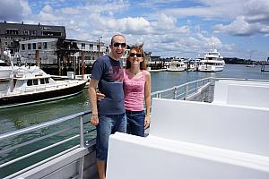 Taking a ferry out to one of Boston's Harbor Islands.