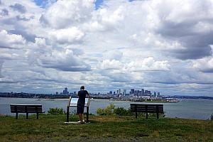 Looking back towards town.