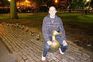 I was happy that we were able to track down the Make Way for Ducklings sculpture in Boston's Public Garden.
