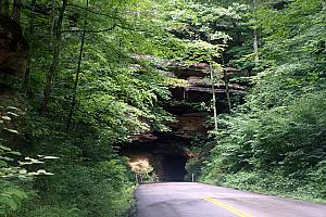 The Nada Tunnel - only wide enough for one car to pass at a time