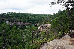 A view from the top of the staircase.